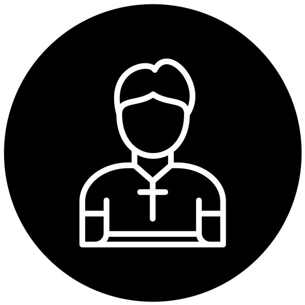 Diseño vectorial Pastor Estilo de icono