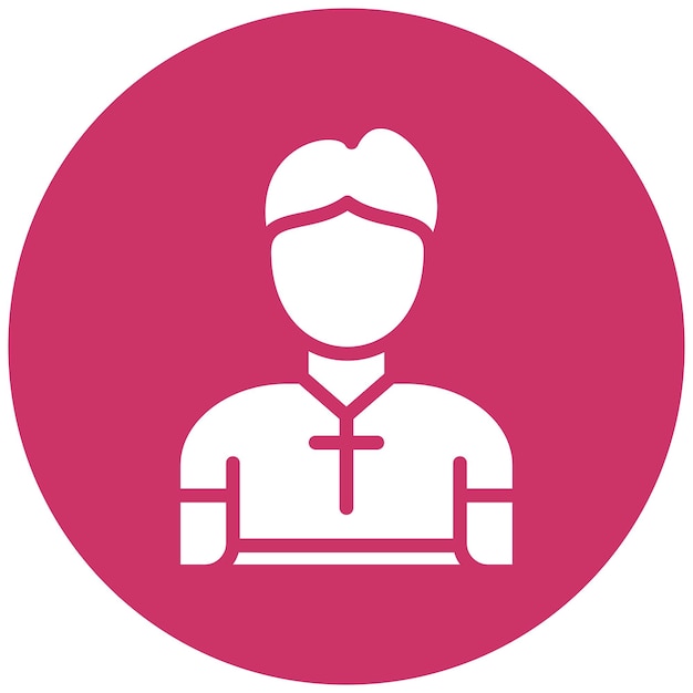 Diseño vectorial Pastor Estilo de icono