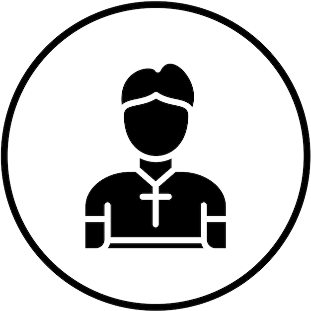 Diseño vectorial Pastor Estilo de icono