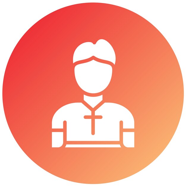 Diseño vectorial Pastor Estilo de icono