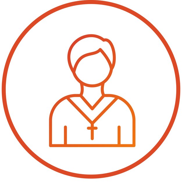 Diseño vectorial Pastor Estilo de icono