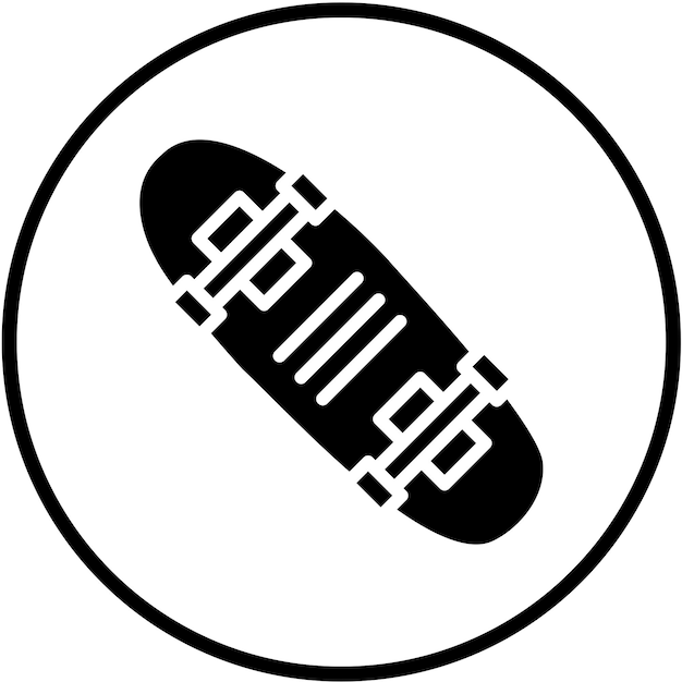 Diseño vectorial de patineta eléctrica Estilo de icono