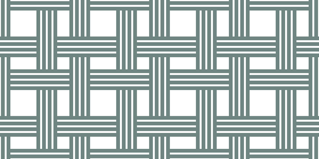 Diseño vectorial de patrón sin costuras geométrico de celosía de estilo retro de moda azulejos de cuadrícula minimalistas monocromáticos de arte lineal de red