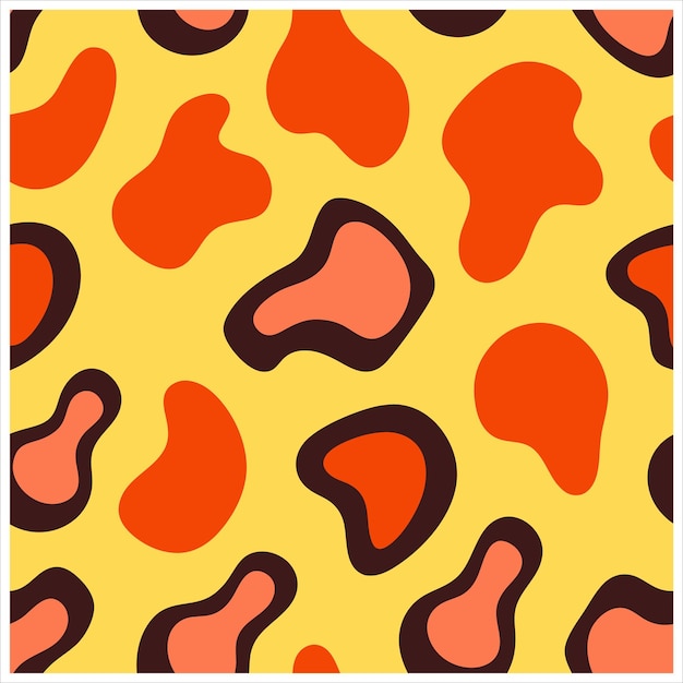 Diseño vectorial de patrón sin costuras irregular dibujado a mano
