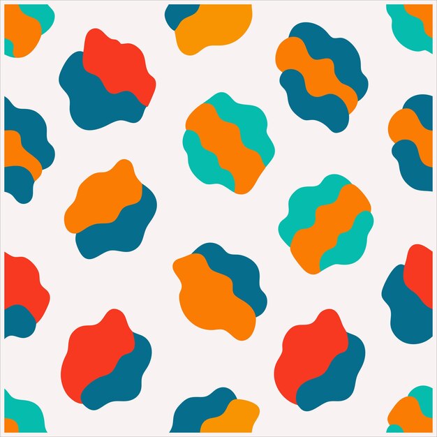 Diseño vectorial de patrón sin costuras irregular dibujado a mano