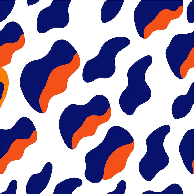 Diseño vectorial de patrón sin costuras irregular dibujado a mano