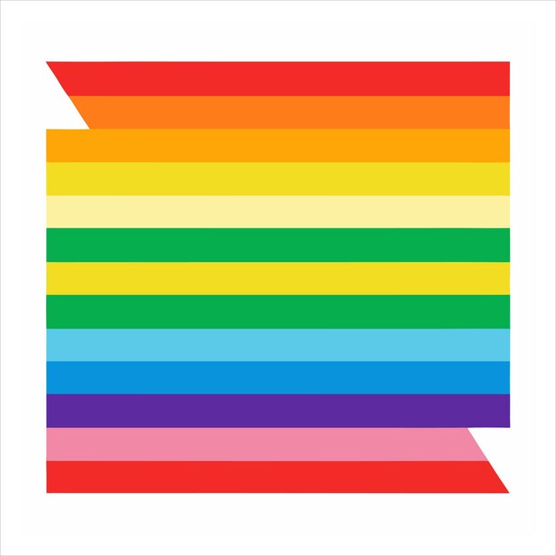 Diseño vectorial de patrón sin costuras de rayas de arco iris irregulares