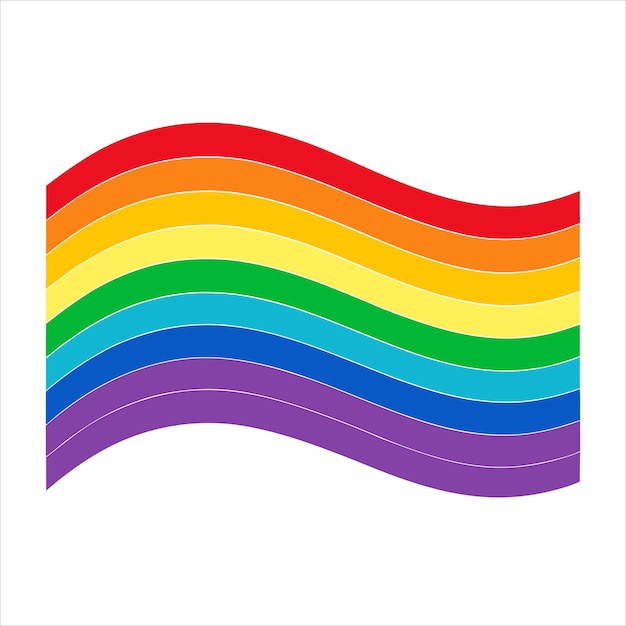 Diseño vectorial de patrón sin costuras de rayas de arco iris irregulares