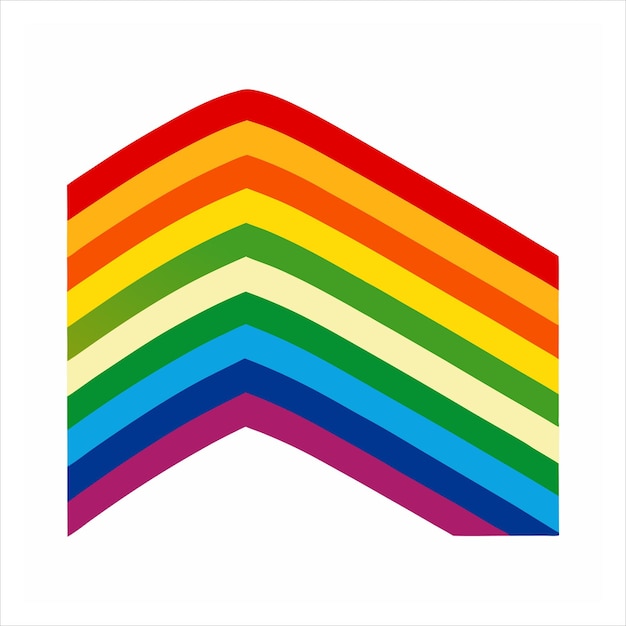 Diseño vectorial de patrón sin costuras de rayas de arco iris irregulares