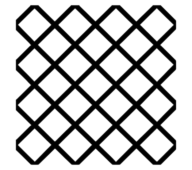 Diseño vectorial de patrón de cuadrícula en ilustración de fondo blanco