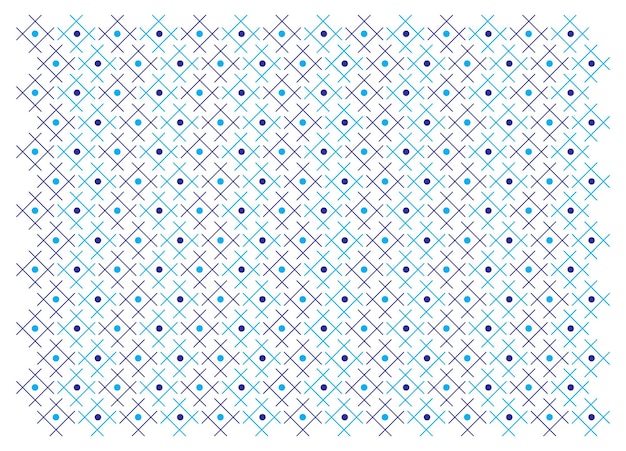Diseño vectorial de patrones de círculos de líneas azules
