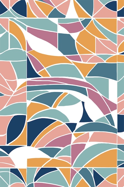 Diseño vectorial de patrones coloridos para textiles