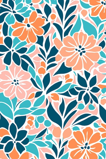 Diseño vectorial de patrones coloridos para textiles
