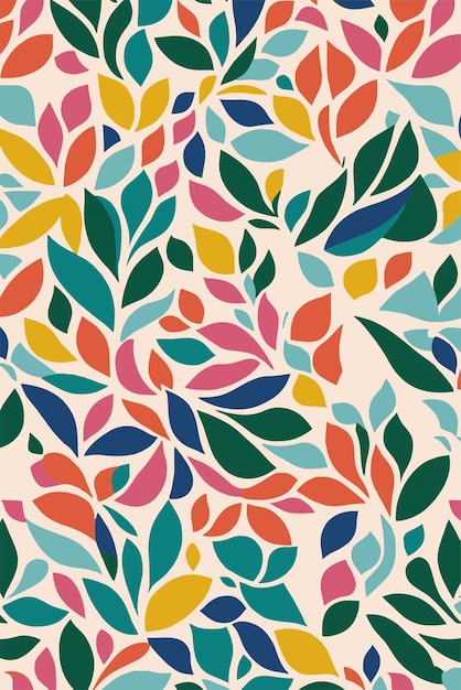 Diseño vectorial de patrones coloridos para textiles