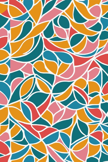 Diseño vectorial de patrones coloridos para textiles