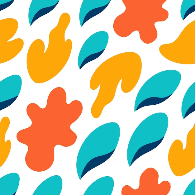 Diseño vectorial de patrones dibujados a mano sin costuras irregulares