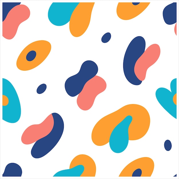 Diseño vectorial de patrones dibujados a mano sin costuras irregulares