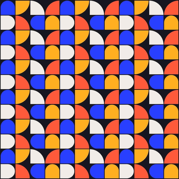 Diseño vectorial de patrones sin fisuras geométricas modernas.