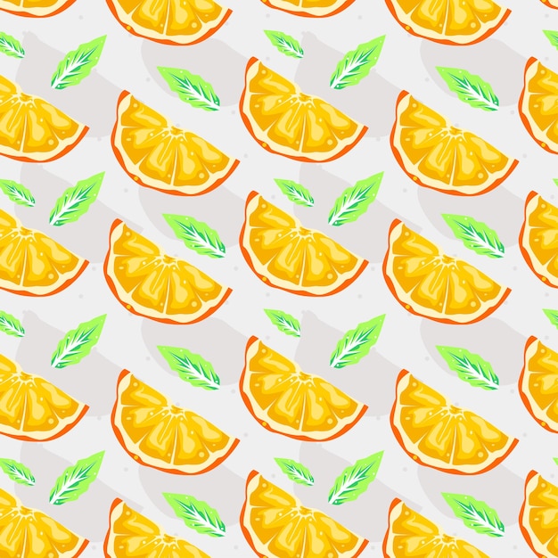 Diseño vectorial de patrones sin fisuras naranja