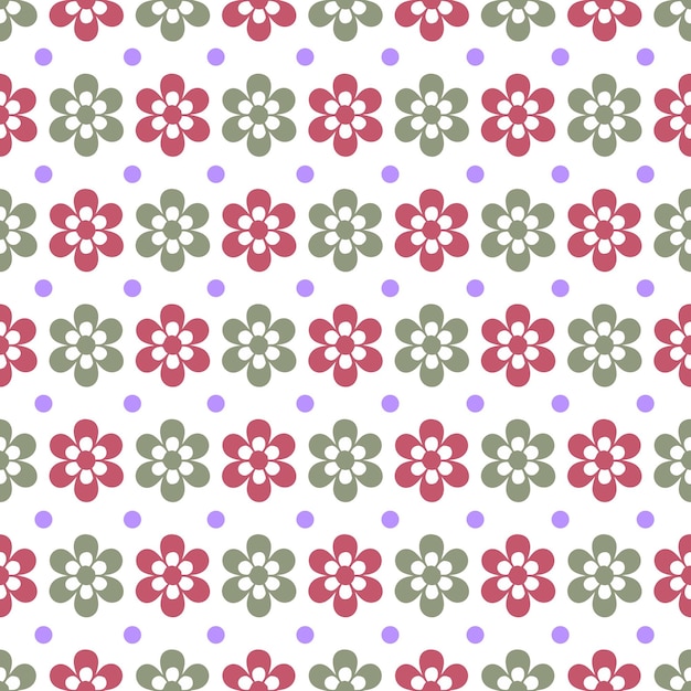 Diseño vectorial de patrones florales decorativos elegantes y sin costuras