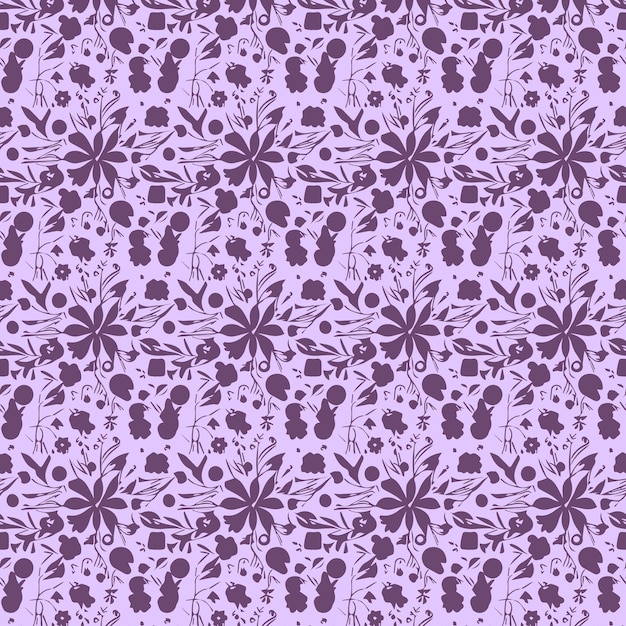 Diseño vectorial de patrones florales decorativos elegantes para la impresión de tela de textura de fondo u otros