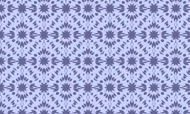 Diseño vectorial de patrones florales decorativos elegantes para la impresión de tela de textura de fondo u otros
