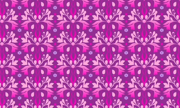 Diseño vectorial de patrones florales decorativos planos y elegantes