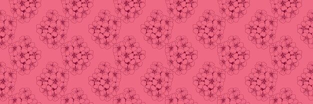 Diseño vectorial de patrones florales dibujados a mano Dibujo de flores Ornamento simple
