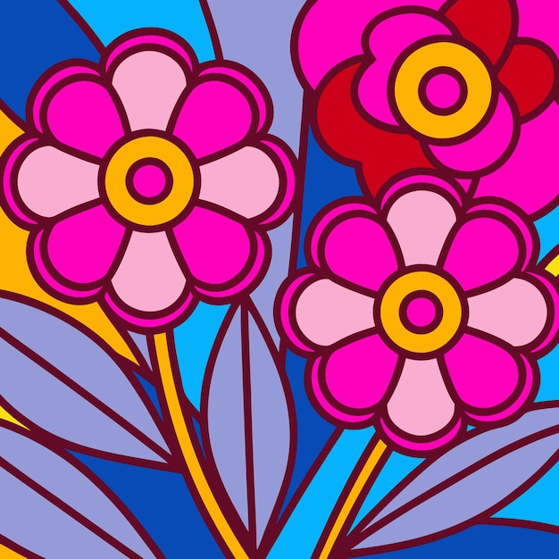 Diseño vectorial de patrones florales elegantes para proyectos creativos y arte gráfico
