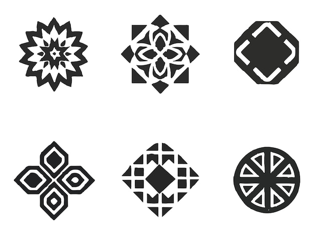 Diseño vectorial de patrones de mandala de lujo geométrico ornamental