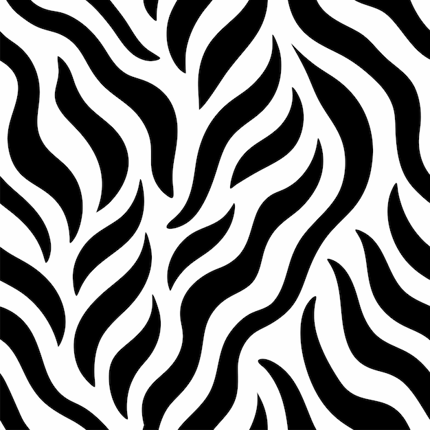 Diseño vectorial de patrones de pieles de animales de cebra sin costura