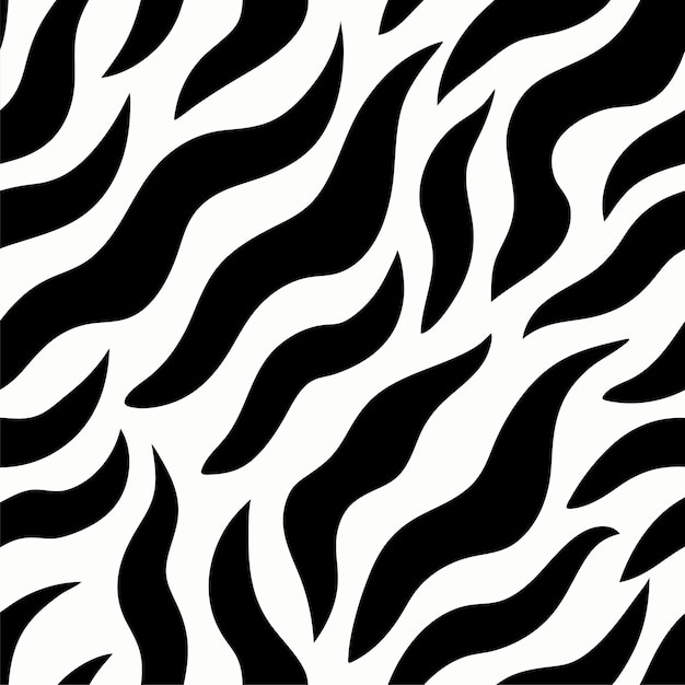Diseño vectorial de patrones de pieles de animales de cebra sin costura