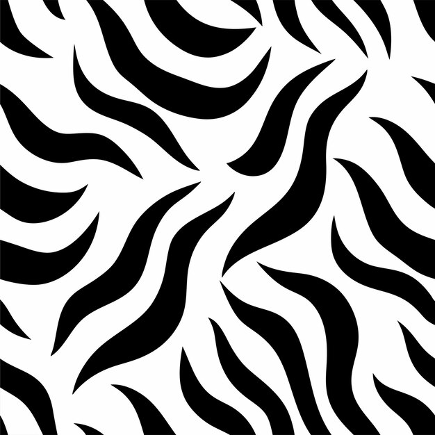 Diseño vectorial de patrones de pieles de animales de cebra sin costura