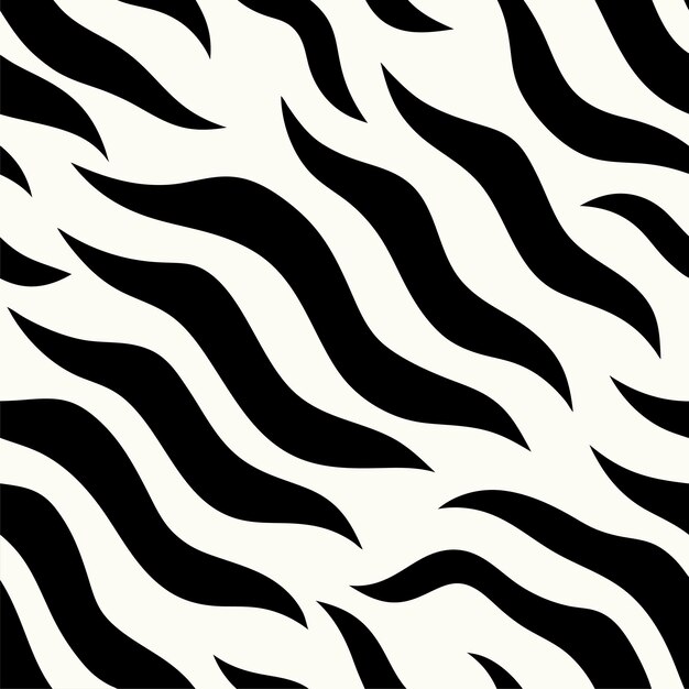 Diseño vectorial de patrones de pieles de animales de cebra sin costura