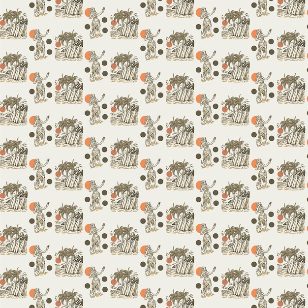 diseño vectorial de patrones de vibraciones de verano