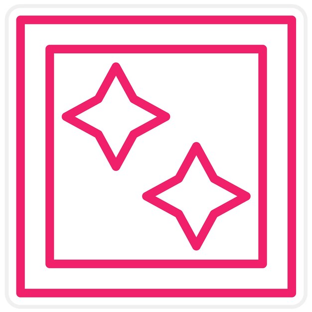 Diseño vectorial PawPrint Bling Estilo del icono