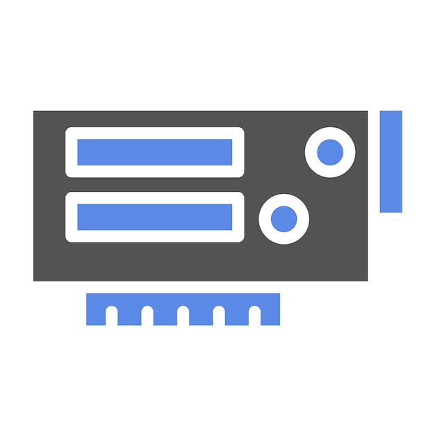 Diseño vectorial PCI Estilo del icono de la ranura