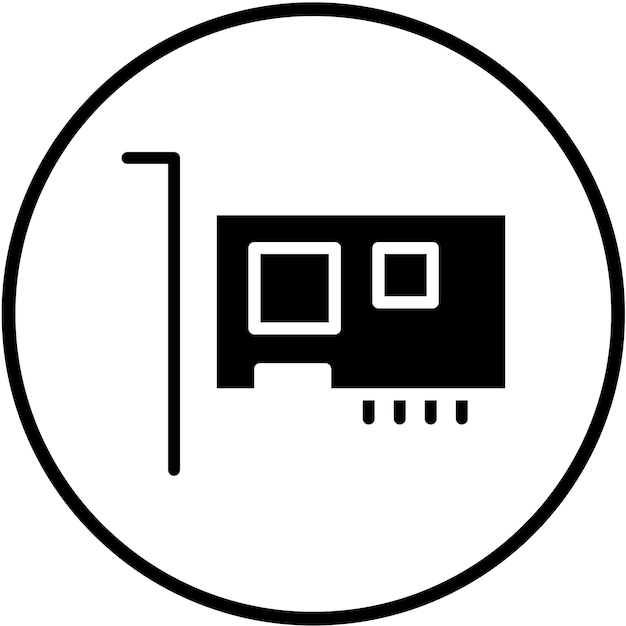 Diseño vectorial PCI Express Estilo de icono