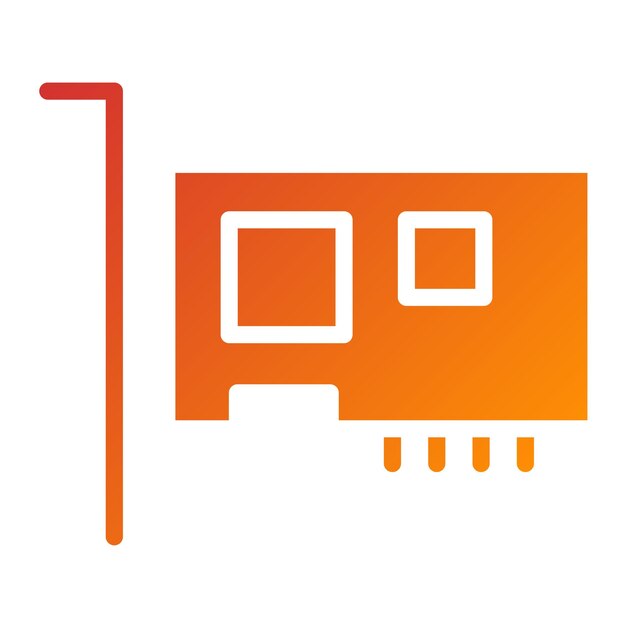 Diseño vectorial PCI Express Estilo de icono