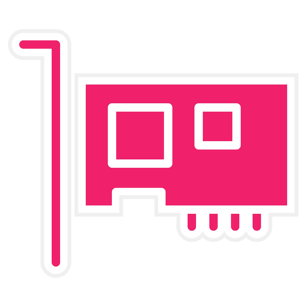 Diseño vectorial PCI Express Estilo de icono