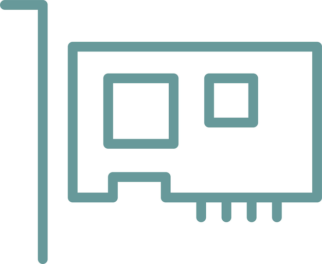 Diseño vectorial PCI Express Estilo de icono