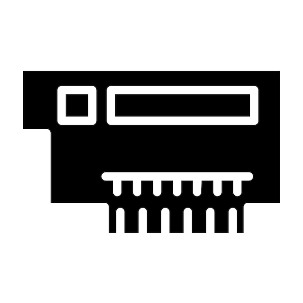 Diseño vectorial PCIX Estilo del icono de la ranura