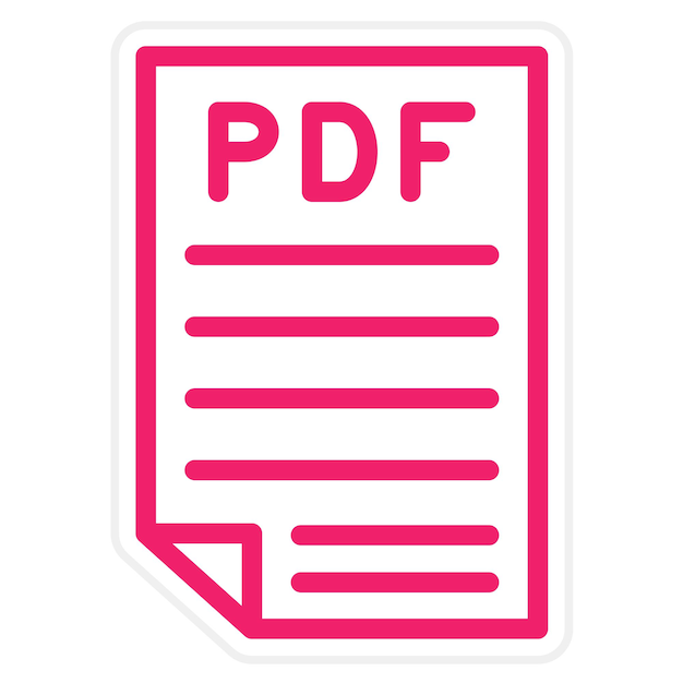 Diseño vectorial Pdf Estilo de icono