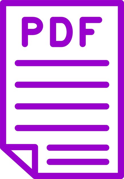 Diseño vectorial Pdf Estilo de icono