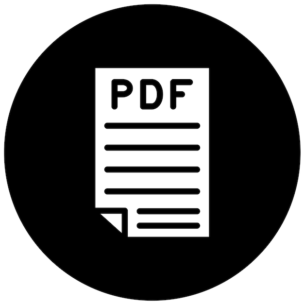 Diseño vectorial Pdf Estilo de icono