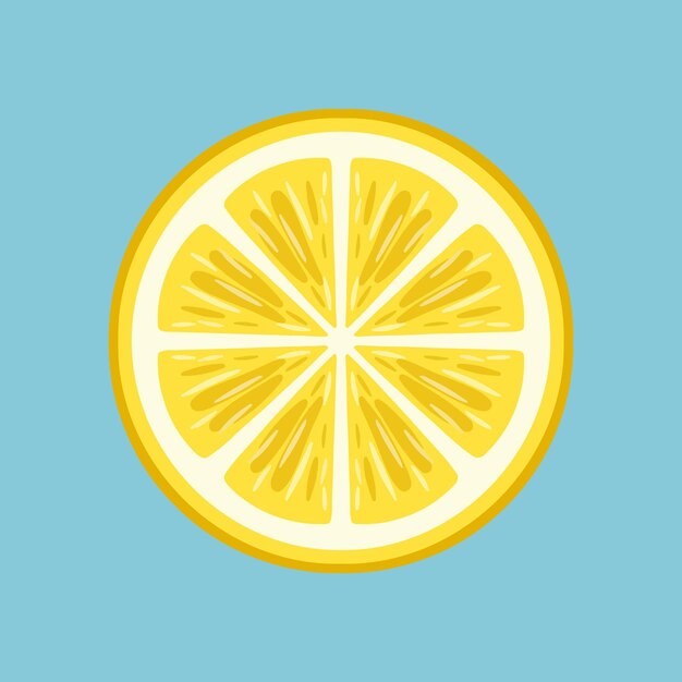 diseño vectorial de pegatinas con rebanadas de limón