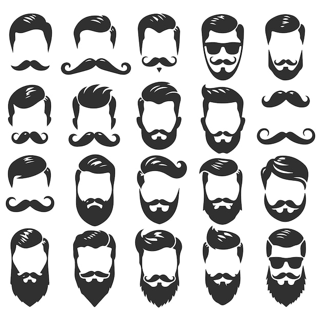 Diseño vectorial de pelo