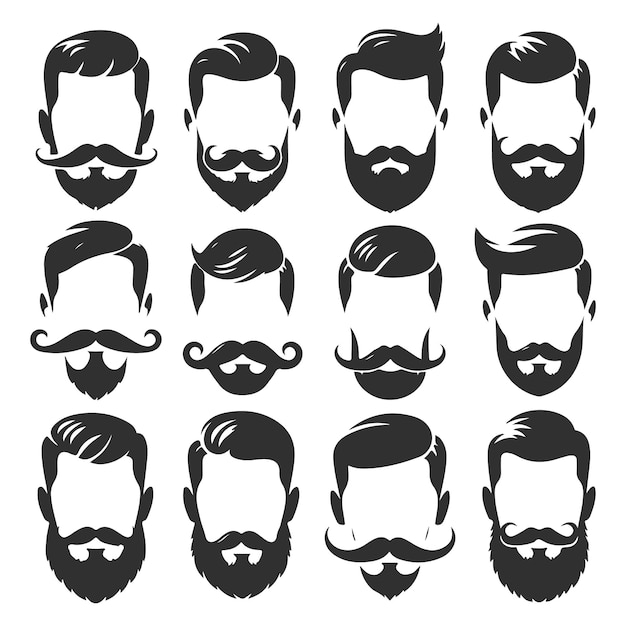 Diseño vectorial de pelo