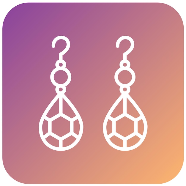 Diseño vectorial de pendientes Estilo del icono