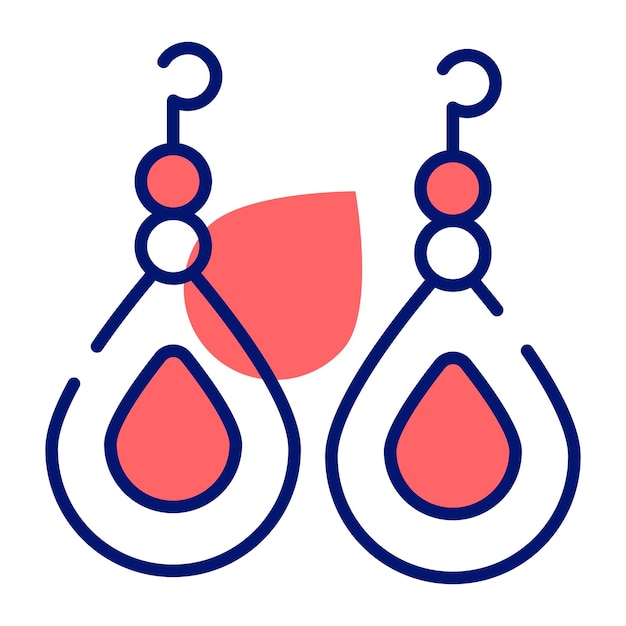 Diseño vectorial de pendientes en estilo moderno y de moda